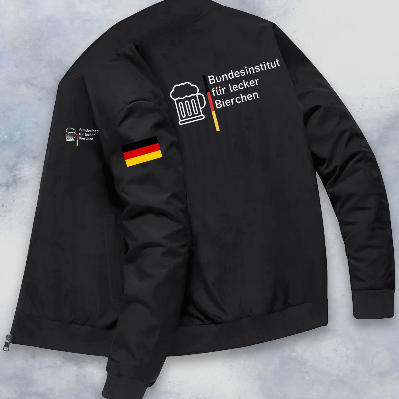 New Multi-position Heat Transfer Print Flag Pattern Fashion -quality Jacket Casual Coat Versatile Kourrter Brand Flight Jacket For Outdoor Sports, Fitness Men, Bodybuilding Men