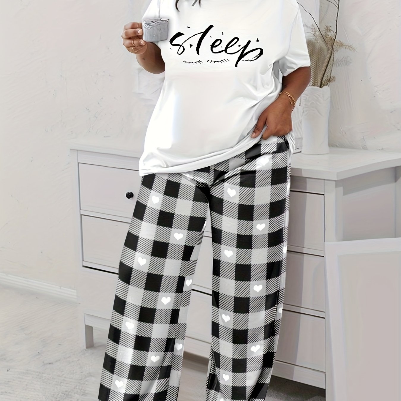 TEMU [plus Size] Single-piece T-shirt, Comfortable, Women's Casual Top, Women's T-shirt, And Thanksgiving, Short-sleeved Top, New Clothing, Patterned