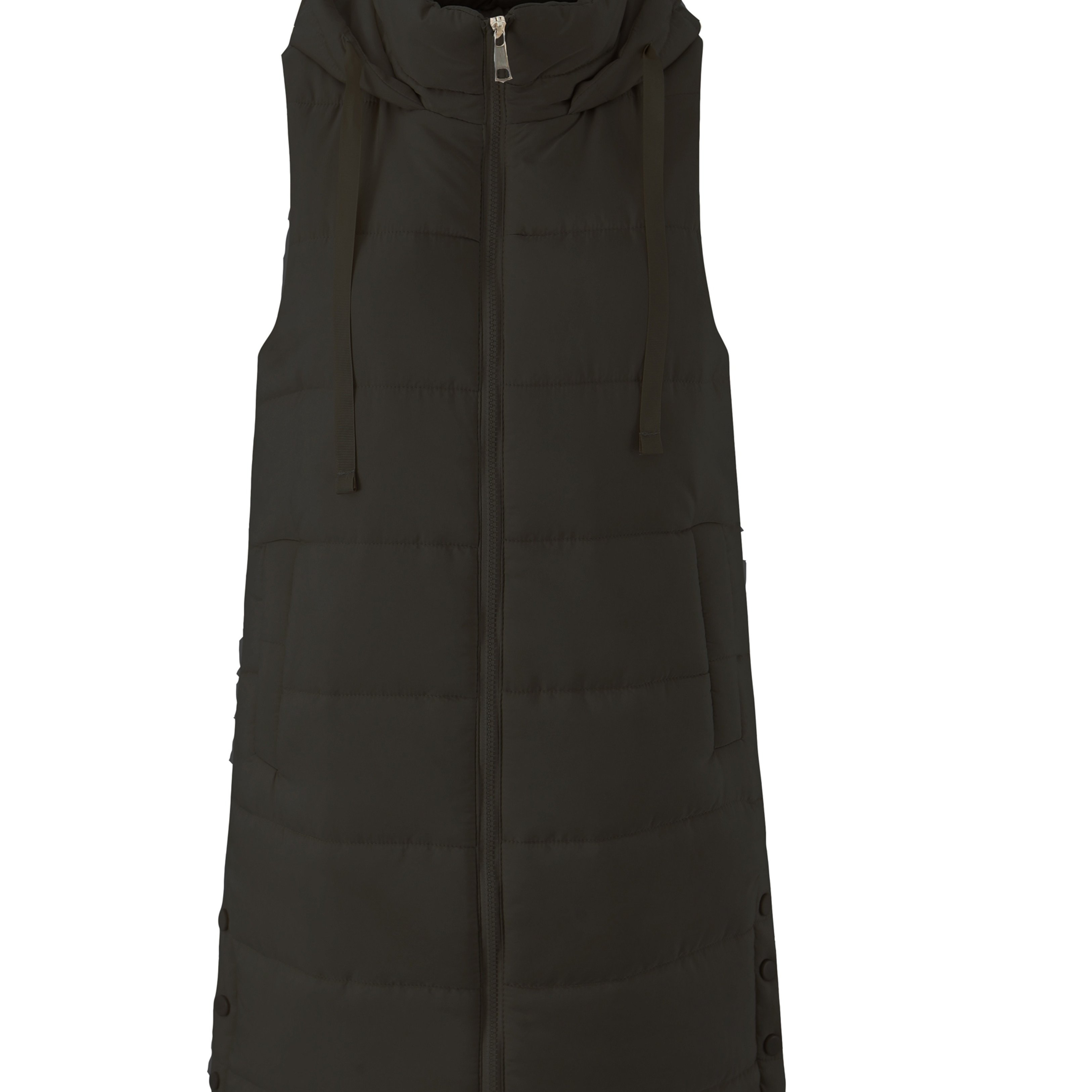 Women's Casual Hooded Vest Coat | Solid Color, Spring/fall Season, With Pockets