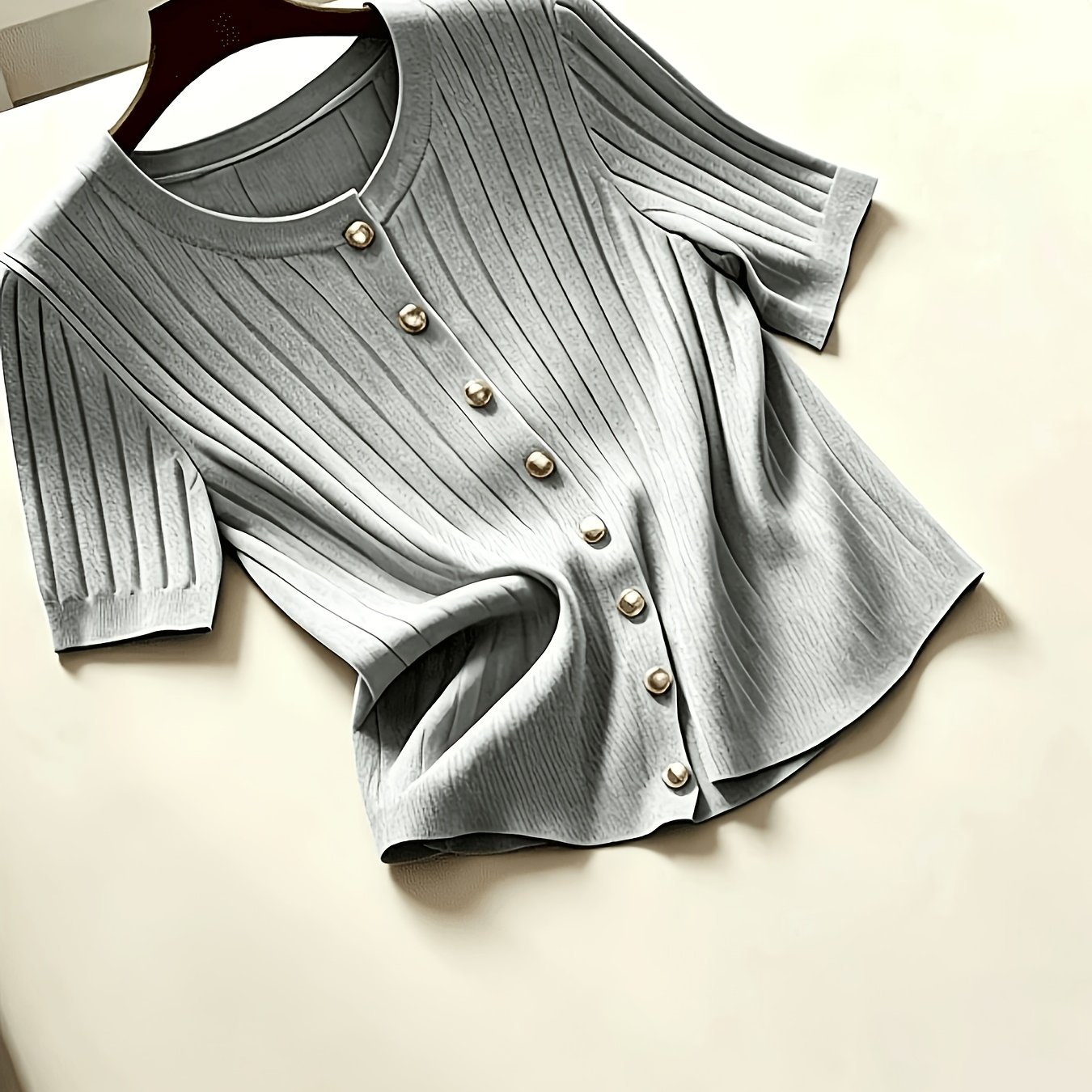 TEMU Gloweve Women's New Elegant Solid Color Cardigan []