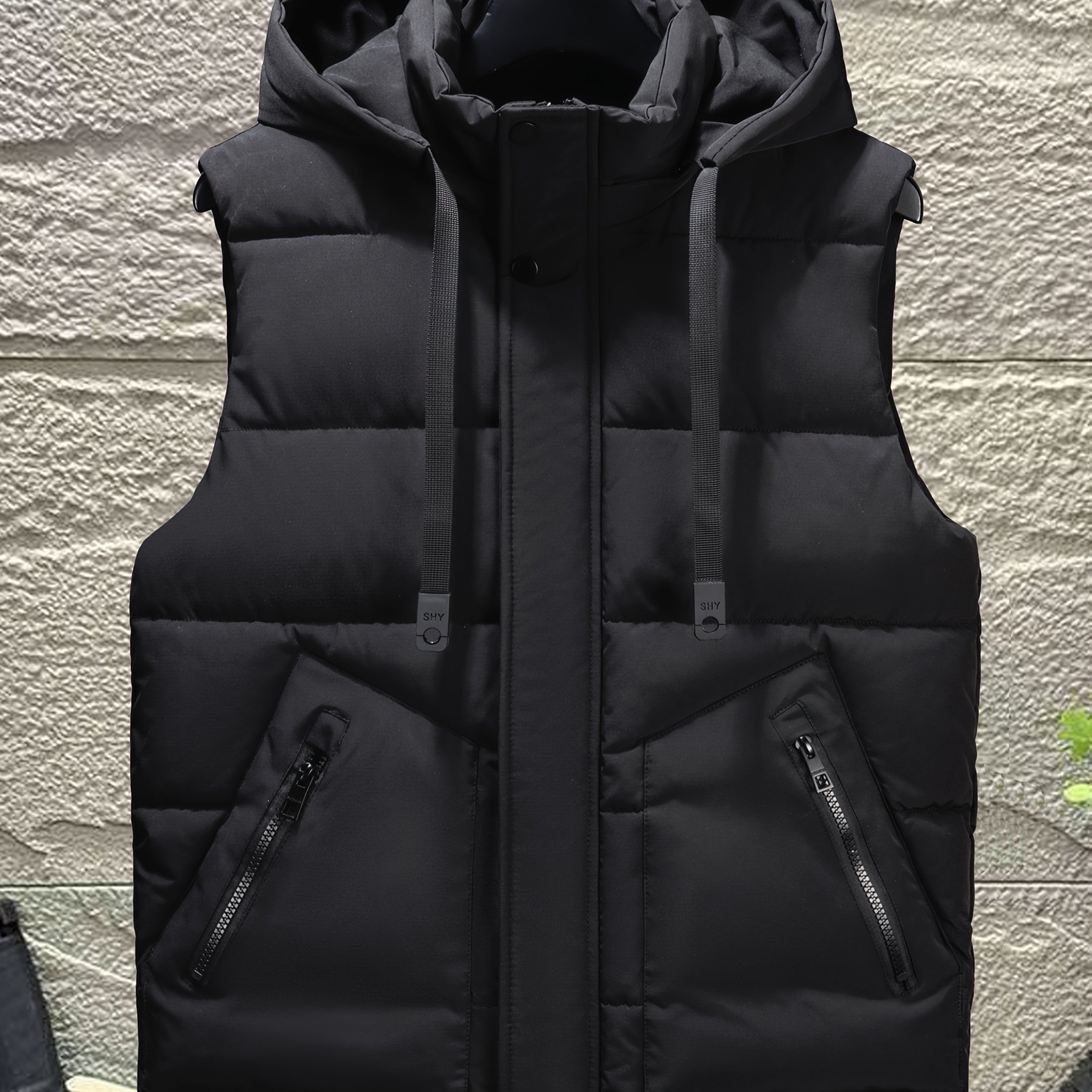 Image of Unisex Autumn/winter Thickened Warm Couple's Vest, Autumn/winter Men's Warm Vest, Thickened Sleeveless Jacket, Comfortable Casual Outerwear, Suitable For Home And Outdoor Activities, Style 609