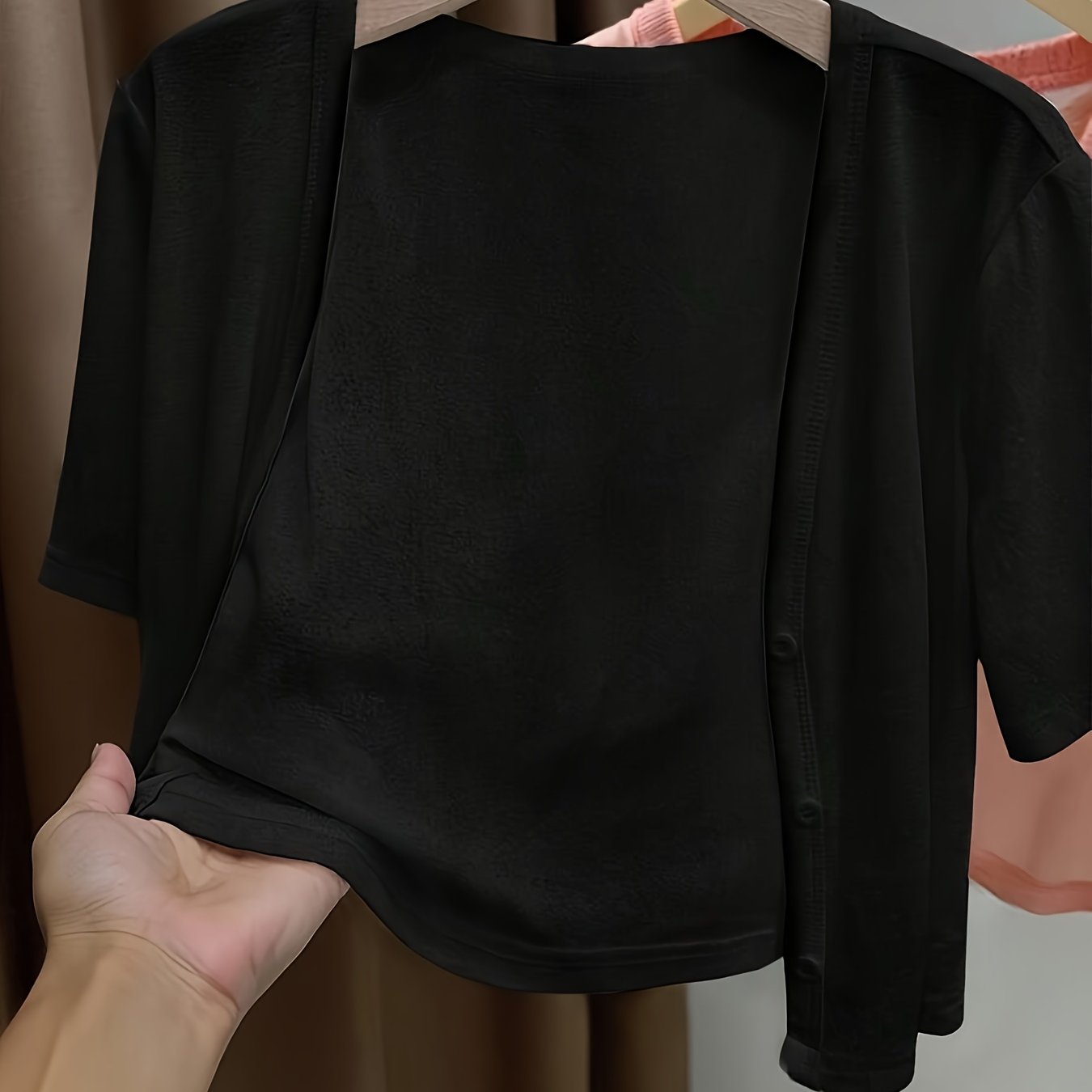 E-shop Leichte Damen-Cardigan - Elegante Offene Jacke mit Knopfverschluss, Ganzjahres-Layering für Büro, Freizeit & Urlaub - Schickes Alltagsbekleidung