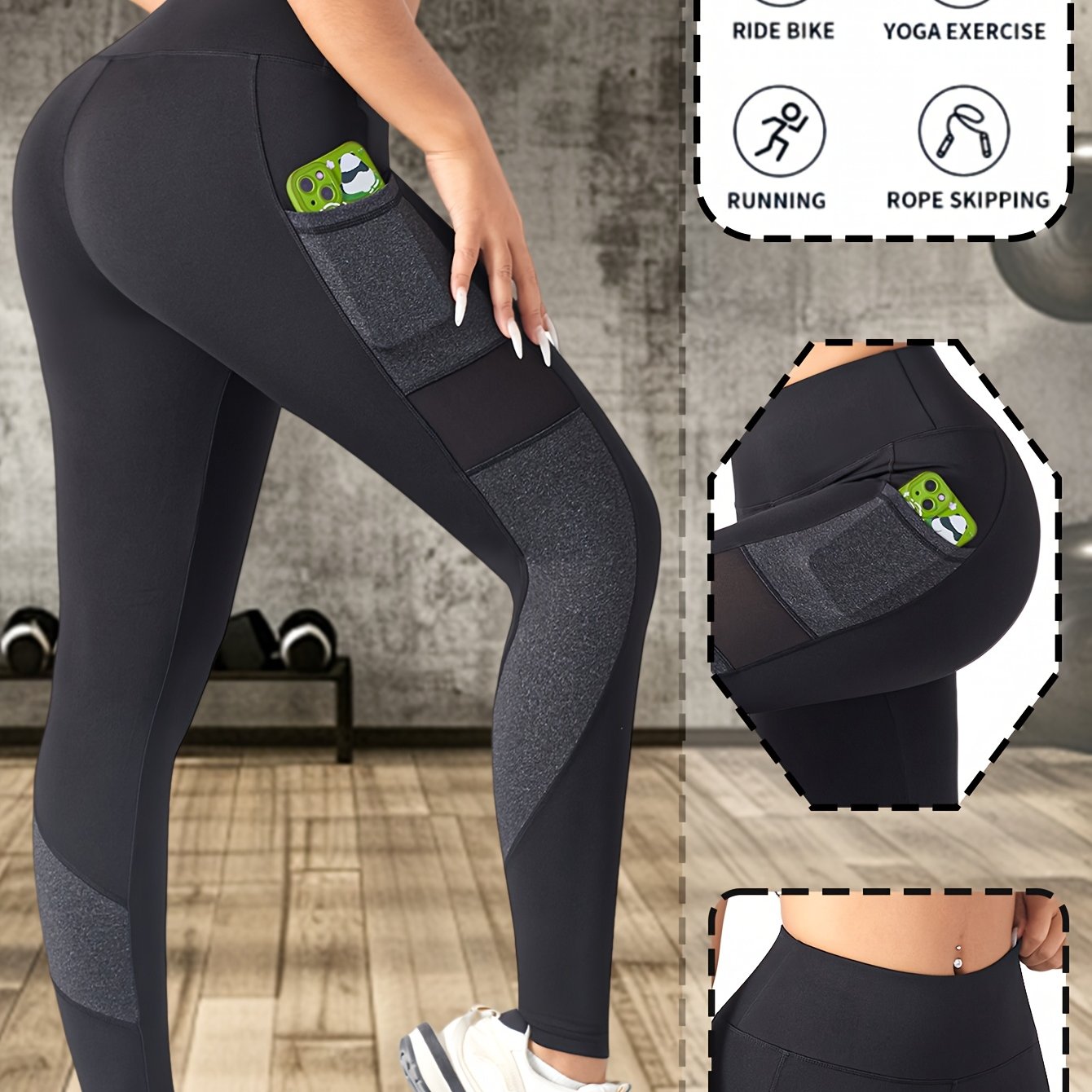TEMU New Women's Sports Long Pants, High- Pants, Training Pants, Fitness Pants, Running Pants, Shaping Women's Outdoor Long Pants