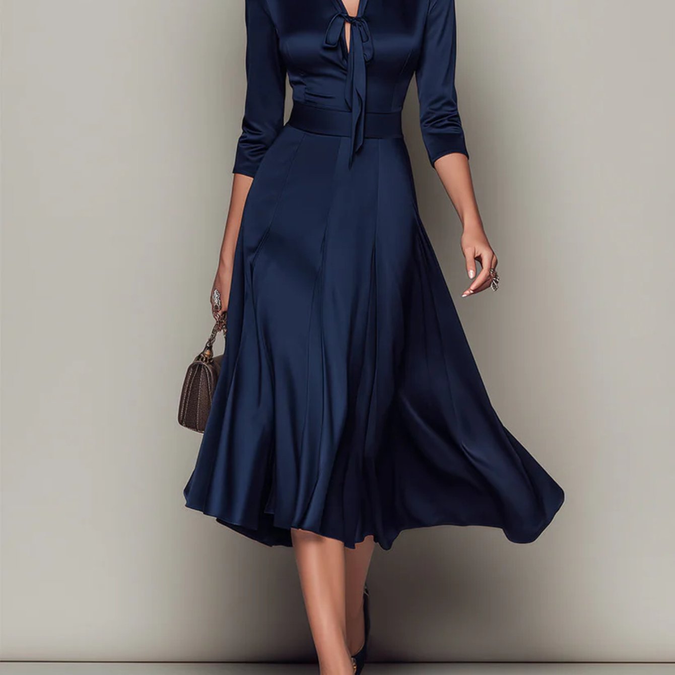 Tie-waist Dress For Women | Elegant And Exquisite Style, Suitable For Workplace Commuting And Occasions
