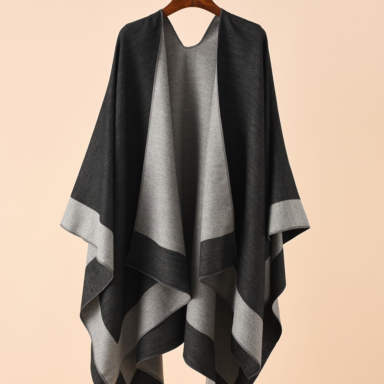 TEMU Plus Size, 1pc Unisex Simple And Elegant -size Open-front Cardigan, Warm, Comfortable, Lightweight, Soft, And Windproof Women's Casual Jacket,