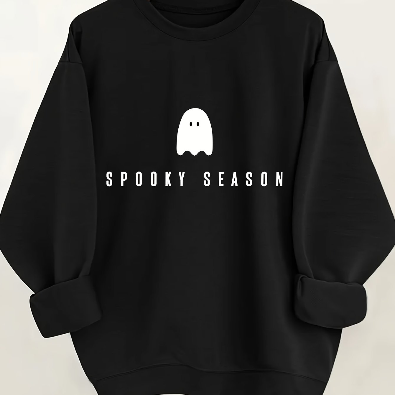 TEMU Sweatshirt à manches longues et col ras du cou avec imprimé graphique pour et l'hiver, vêtements pour femme