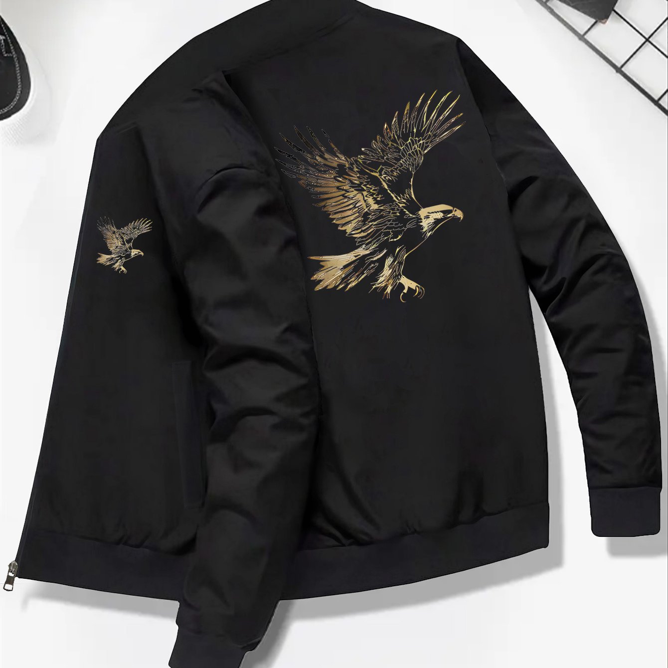 TEMU Fashionable Men's Casual Outdoor Clothing, Baseball Jackets, Sports Windbreakers, Autumn And Winter Training Outfits.