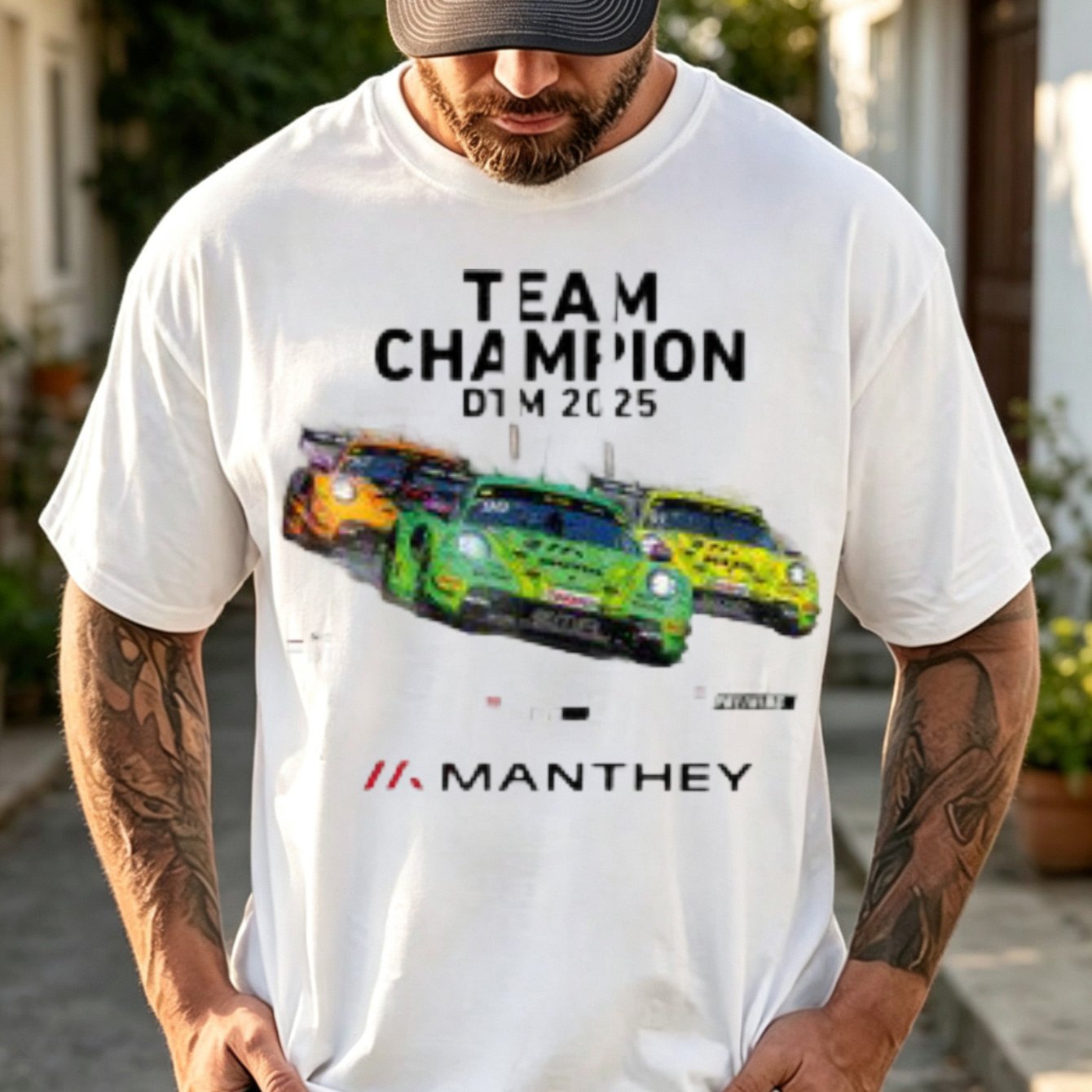 Image of Te Am Dtm 2025 For Man Racing Cars Graphic Neutral T Shirt Daily Casual Short Sleeve Crew Neck Streetwear Outdoor Tee