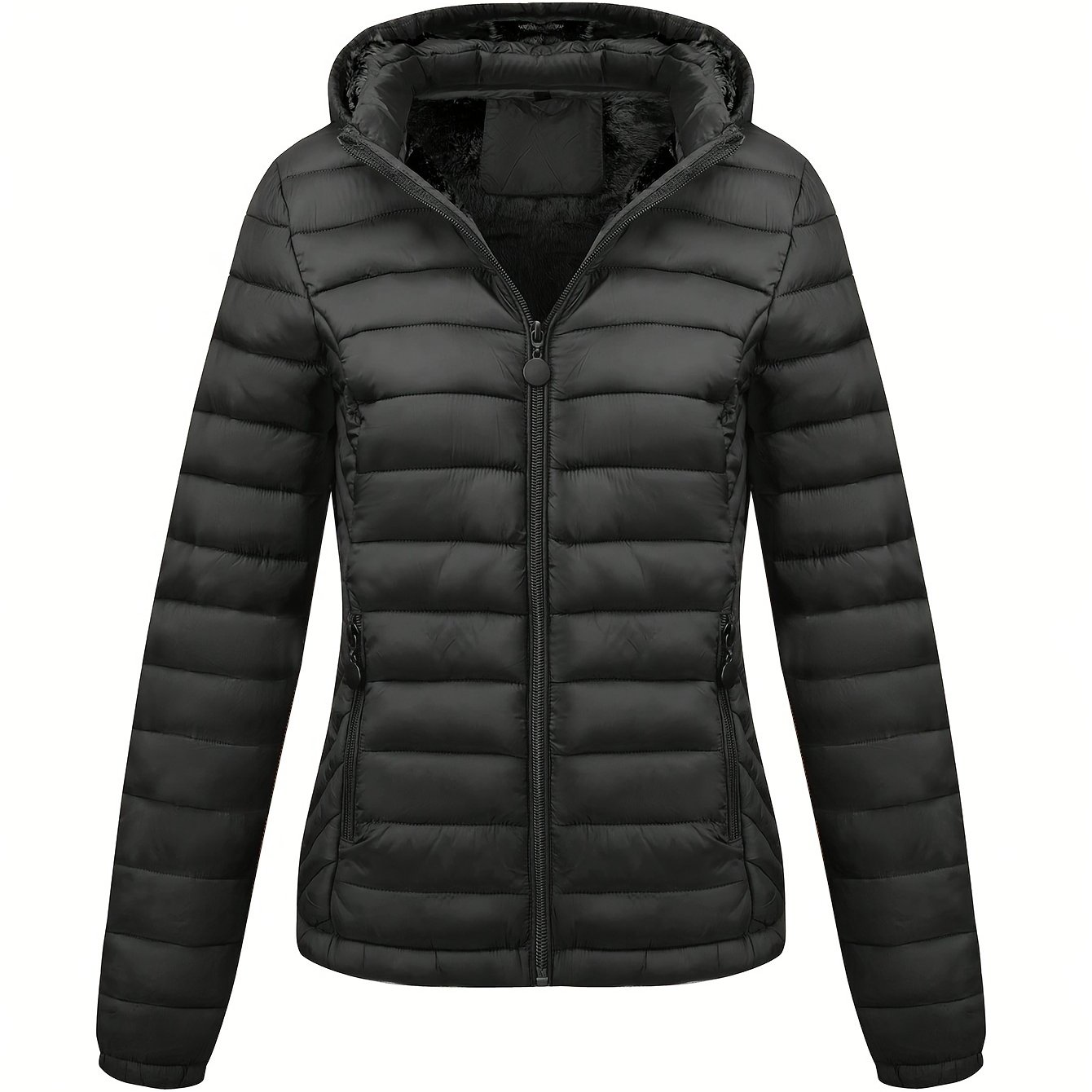 E-shop Damen Herbst/Winter Leichte Kapuzen-Steppjacke mit für den