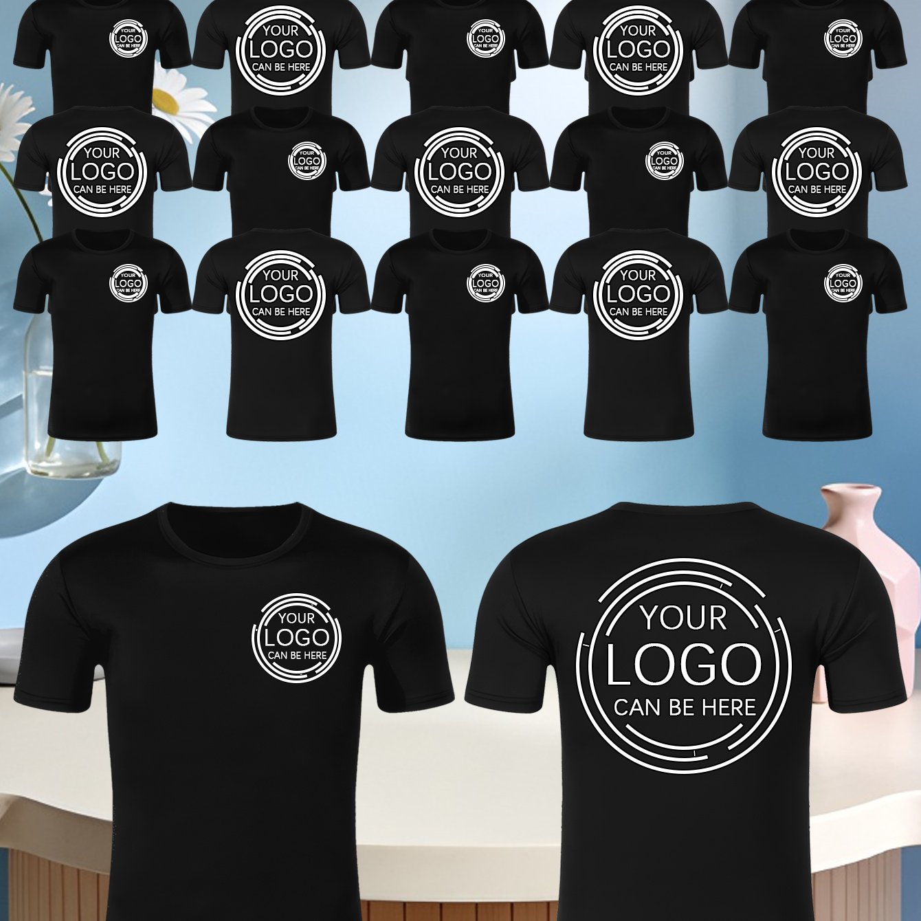 TEMU 10pcs Men's Fitness T-shirts | Personalized Short Sleeve, Crew Neck, Quick-dry Comfortable, Breathable Soft Fabric, Ideal For Gym And Casual