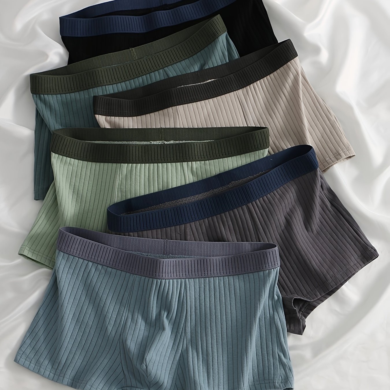 6pcs Men's Underwear Soft And Comfortable Men' Color Underwear Home Casual Men's Underwear