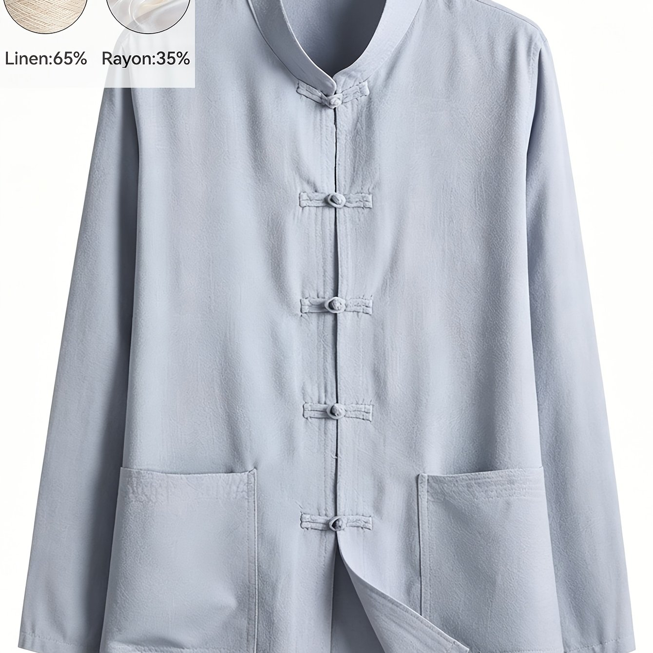 asian size mens  nese style tang suit hanfu new  nese linen embroidered spring summer plus size thin single layer outerwear stand collar   button long sleeve shirt business casual traditional mens clothing tai   practice top