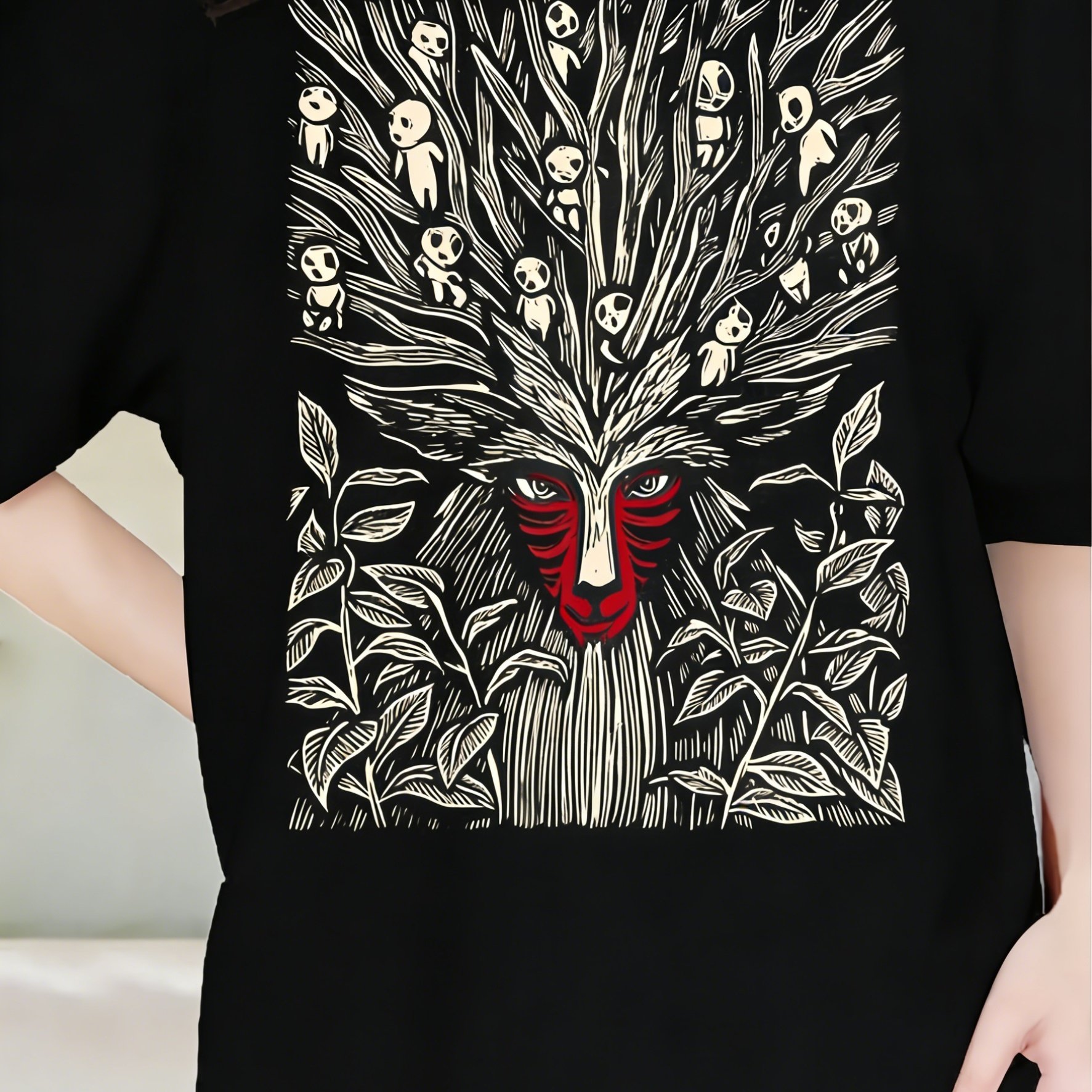 TEMU 1 T-shirt des esprits de , avec un design fabriqué à partir d'un tissu premium . Ce t-shirt à col rond est polyvalent pour les occasions