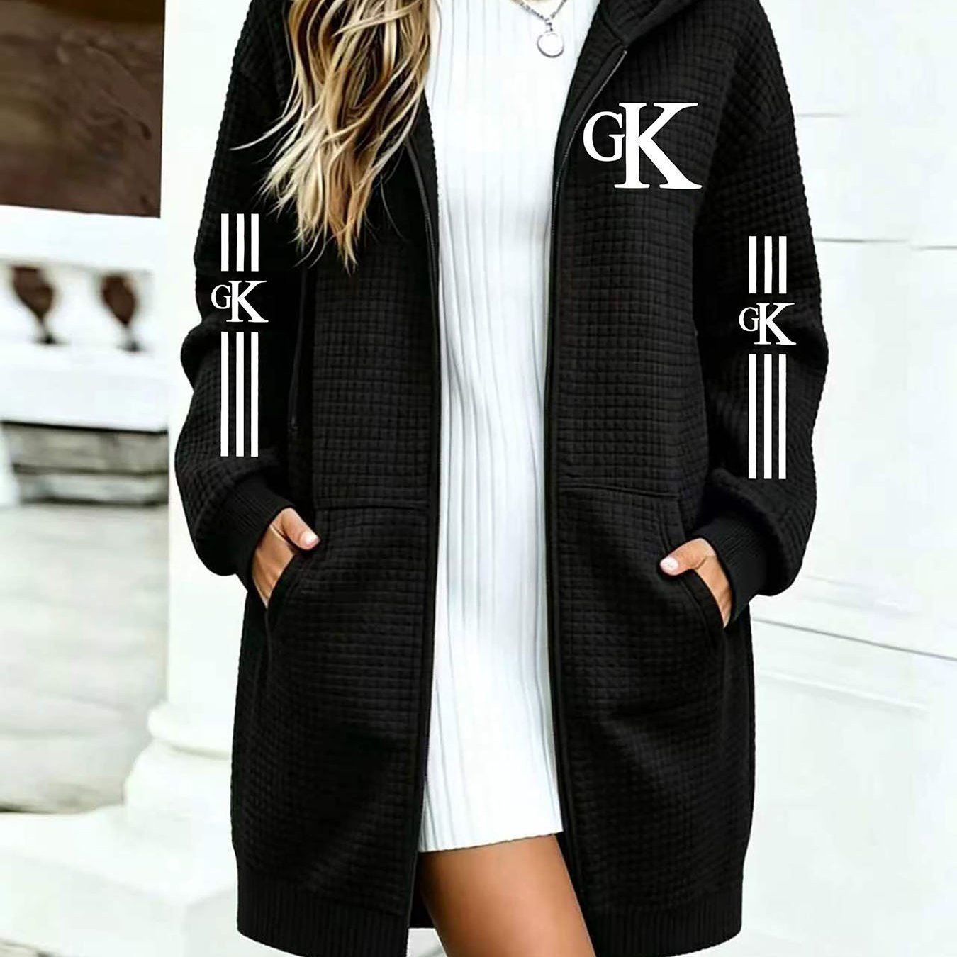 TEMU Ladies Stylish Warm Hooded Coat Jacket