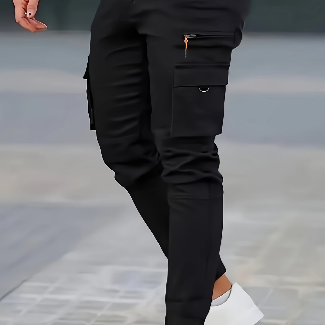 Cross-border Men's Cargo Pants, Ankle-cinching Long Trousers, Fashionable Trendy Casual Spring/autumn Style