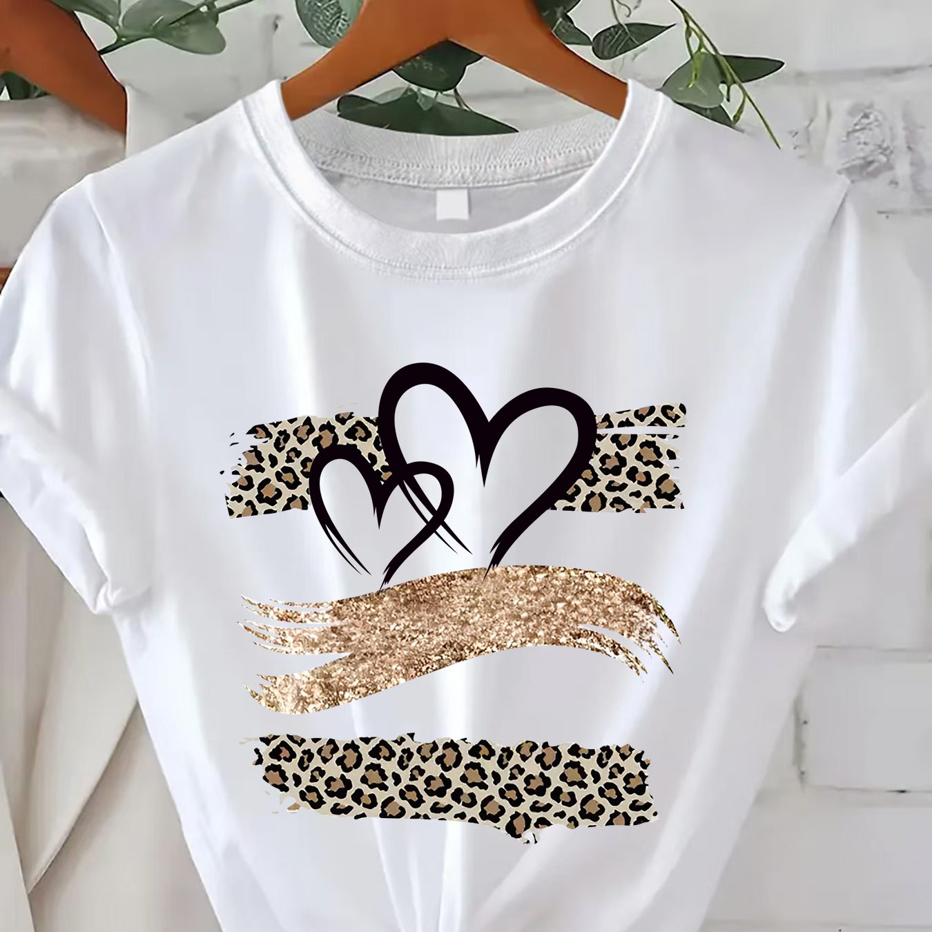 Standard Size Pattern Crew Neck T-shirt
