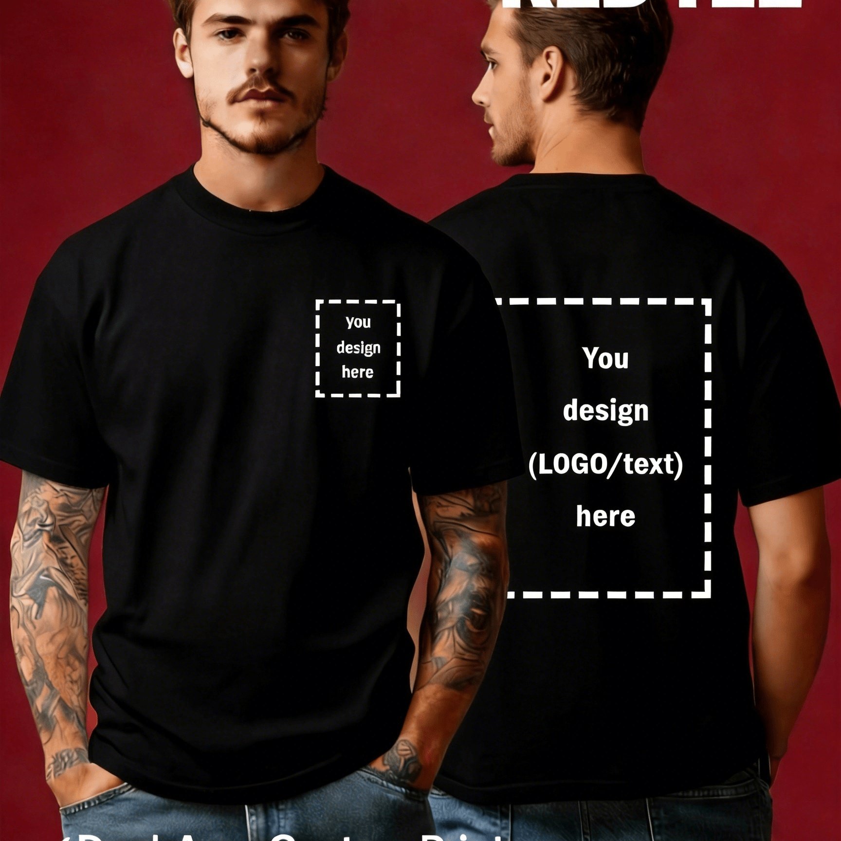 TEMU Custom T-shirt - Add Your Own Photo/selfie, Made Of Soft And Breathable Fabric, Ideal For Men And Women, Couple Gift T-shirt, Customize With A