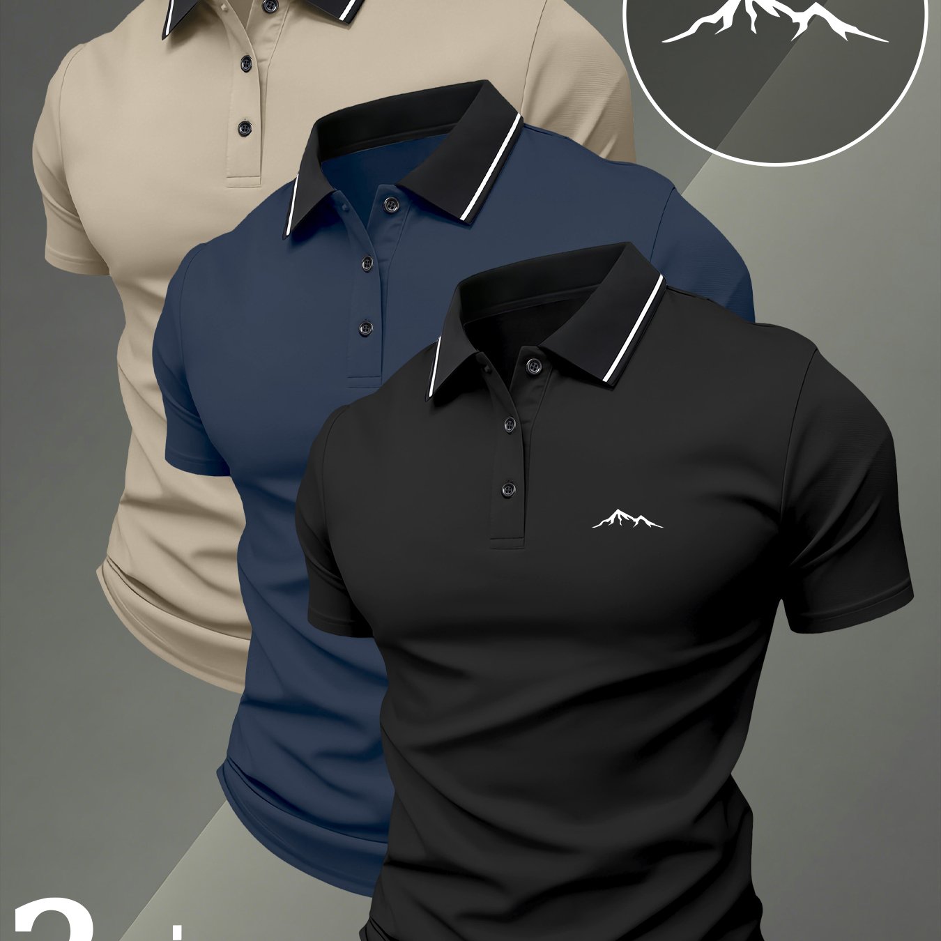 TEMU Summer 's Short-sleeved Shirt 3pcs Set Optional Fashionable Versatile Daily Casual Comfortable And Breathable Fabric Suitable For Outdoor Sports