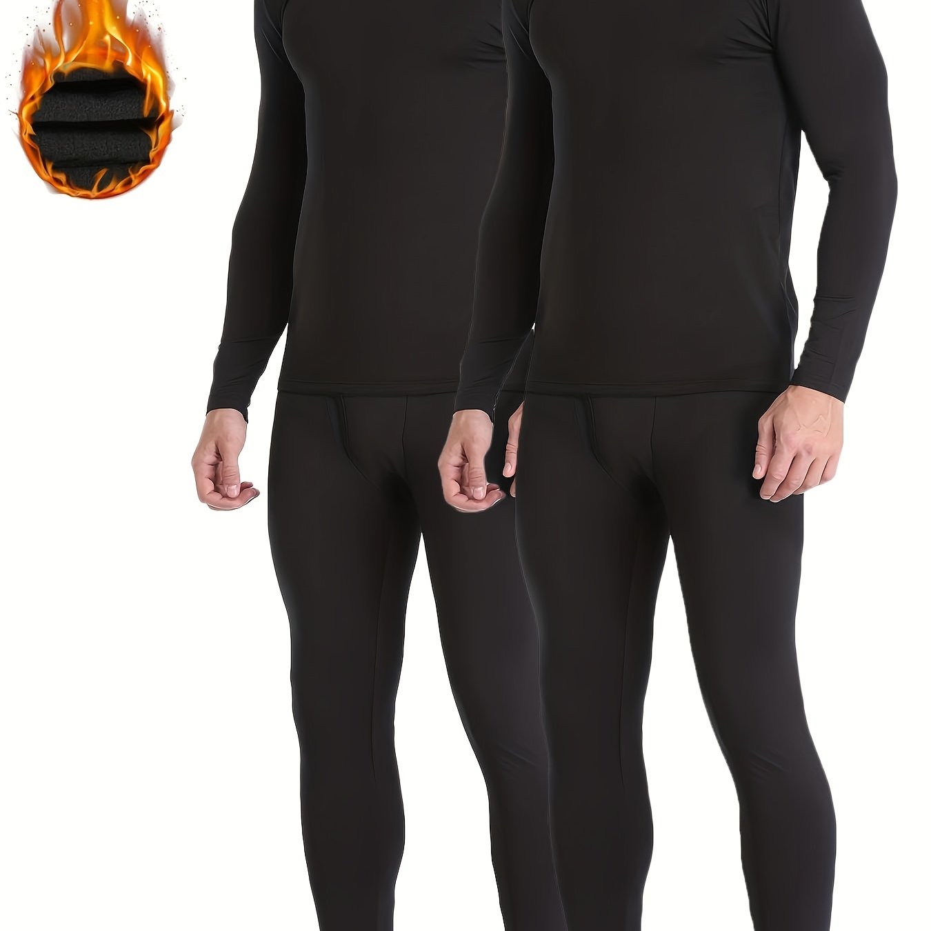 Winter Thermal Long Underwear Mens Set First Layer Long Johns For
