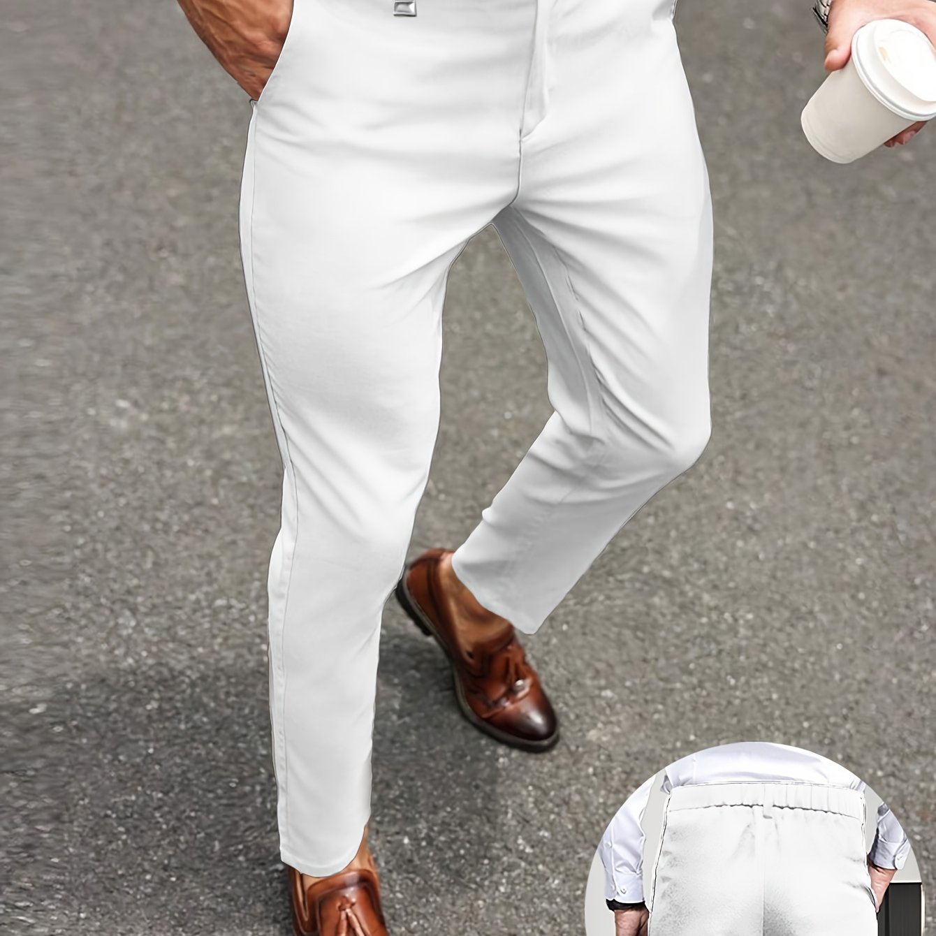 TEMU Pantaloni da business casual con ciondolo, per fidanzato o . Pantaloni da casual a , pantaloni eleganti slim-fit da , pantaloni eleganti da ,