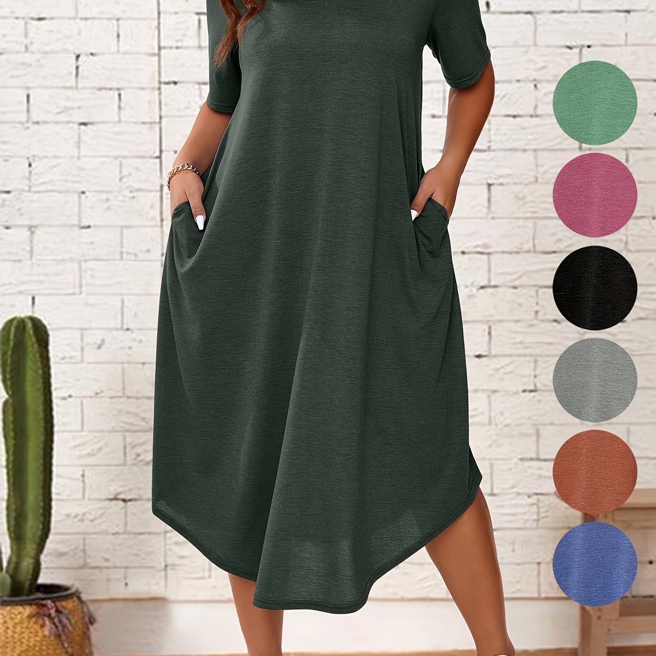 Plus Size, Priložnostna Obleka za Ženske Plus Velikosti