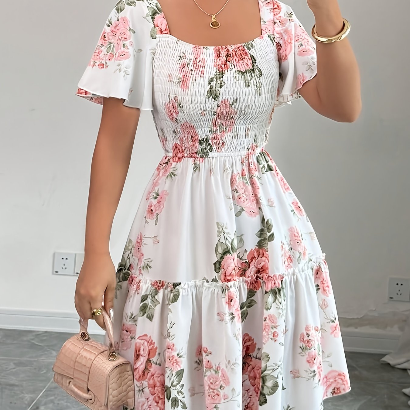 Fashionable Elegant Dress Short Skirt 2041