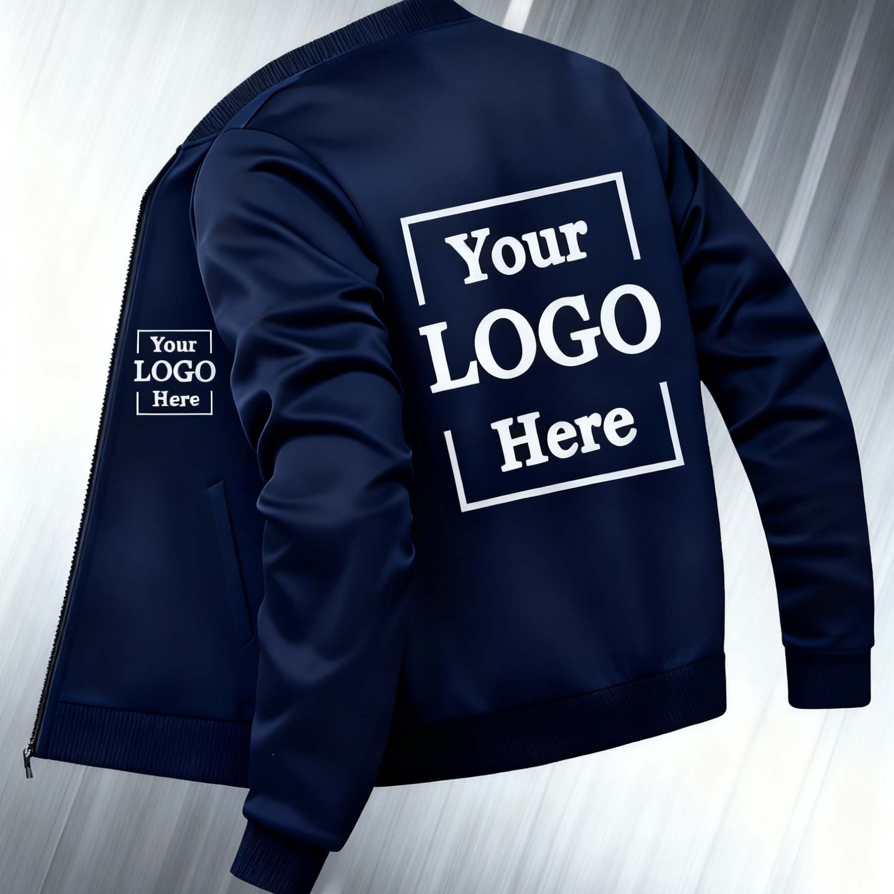 TEMU Custom Men's Jackets Young Adults, Featuring A Print Logo On Left Chest And Back - Lightweight Baseball-style Jackets Men, Allowing Personalized