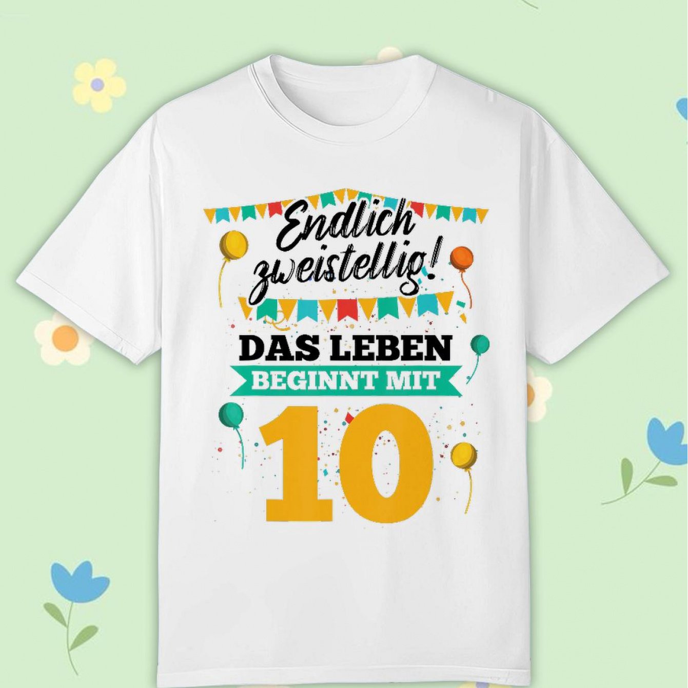 10th Birthday Boy Girl Birthday Shirt 10 Years T-shirt Black Comfortable Casual Crew Neck Tee For Boys And Girls T Shirt, 200g