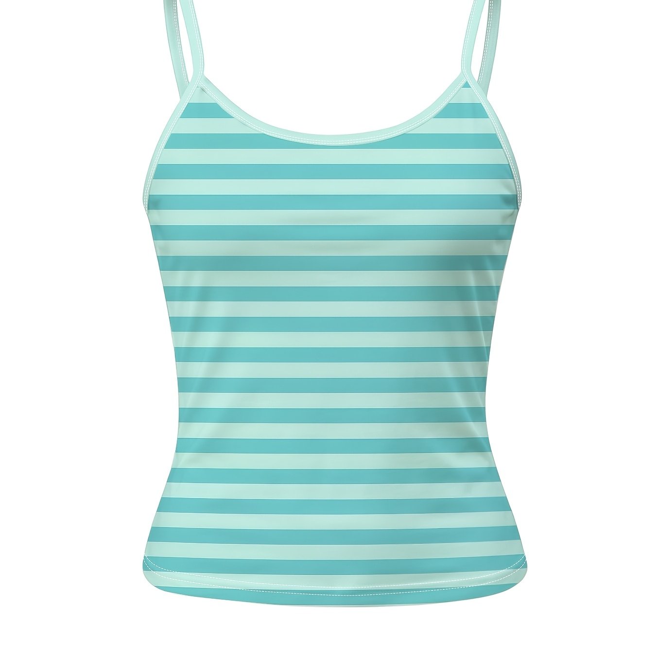 TEMU Striped Suspender Vest, Women's Summer Thin Slim Sleeveless Top, Comfortable, Breathable And Design