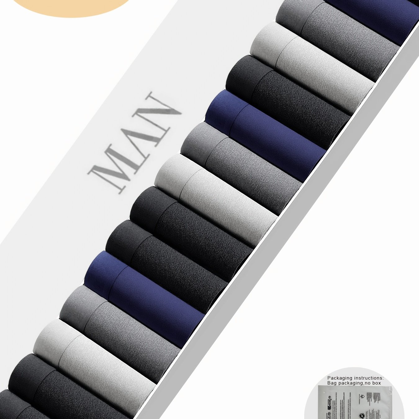 TEMU Brovanic 15pcs Assorted Solid Color Men's Boxer Briefs - Comfortable, Soft, And Breathable, Classic 4-color Random Mix, Ideal Gift And For Men