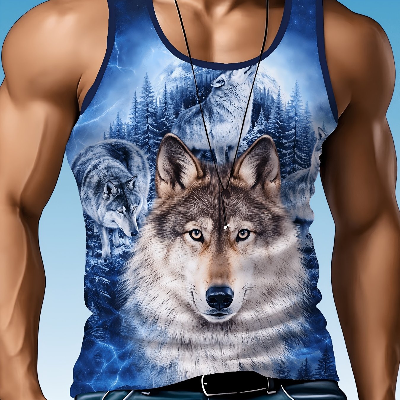 TEMU Men's Loose Fit Sleeveless Vest With Full-body - Summer Washed Streetwear, Round Neck Casual Athletic Outerwear Suitable For Gym, Beachwear &