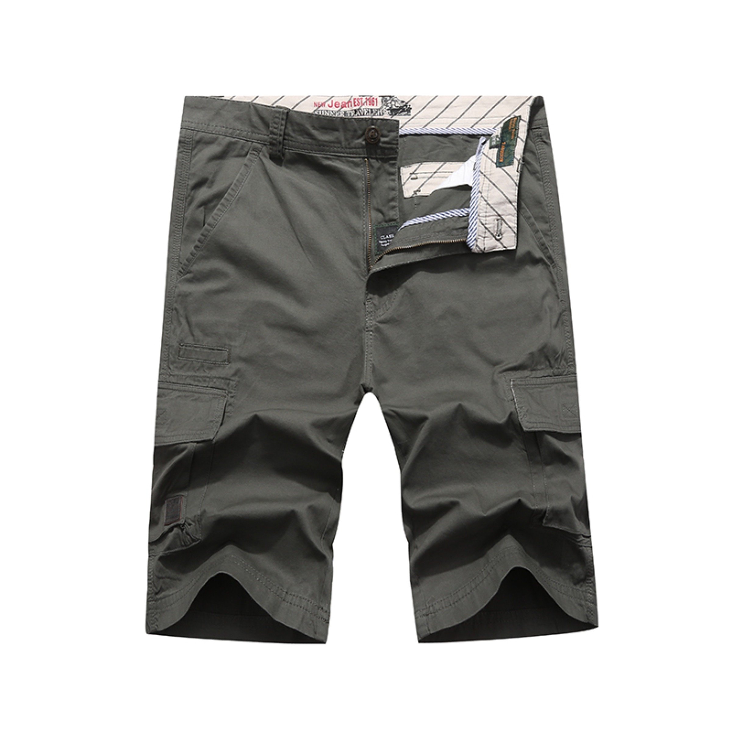 Image of Men's Plus Size Work Pants, Loose Casual Sporty Multi-pocket Shorts, High-end And Fashionable Trousers For Outdoor Wear