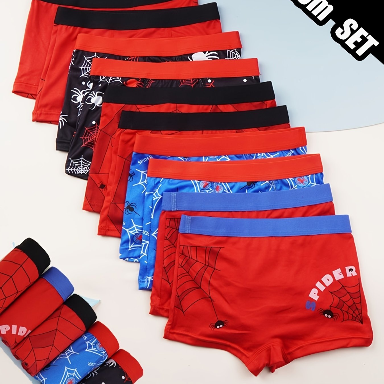 Image of 15pcs Boys' Briefs, Cartoon Animal Print, Breathable Comfortable Lightweight Street Style Underwear, Young Boys' Underwear