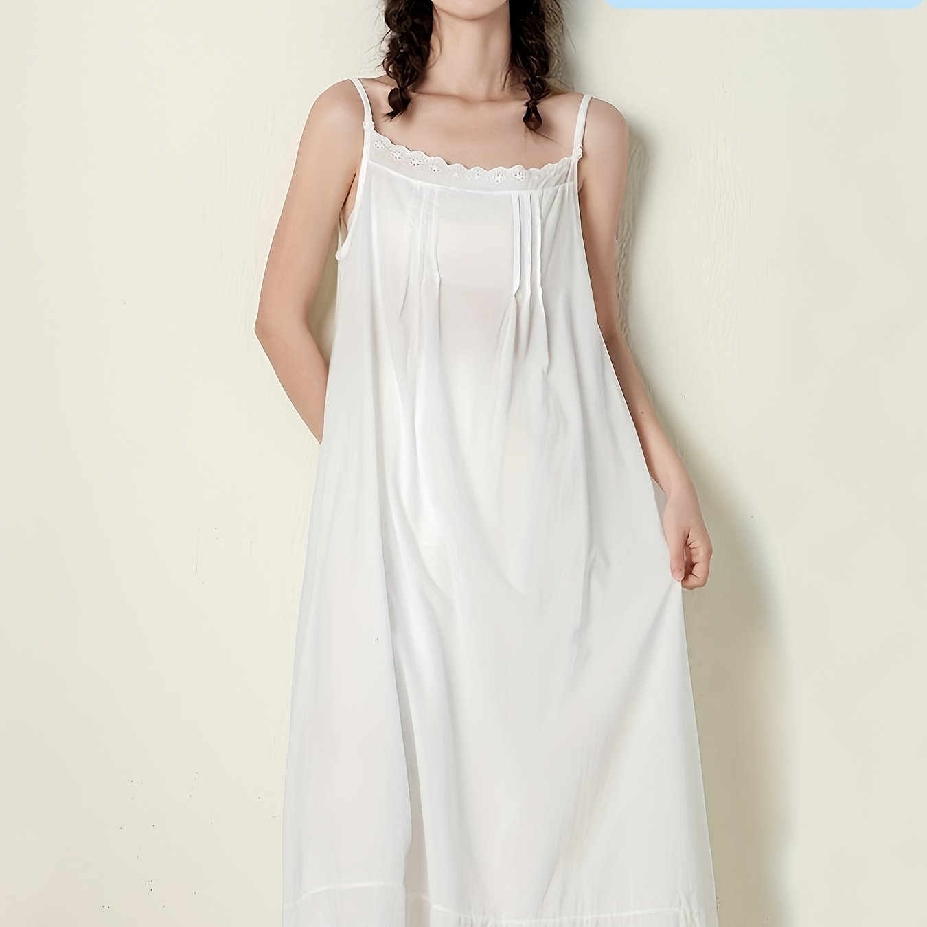 Image of New Summer Japanese-style Women's Sweet Camisole Dress, Forest-, Loose-fitting Pure Long Underskirt