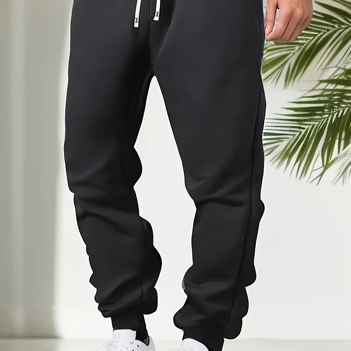 Autumn Winter Men's Trousers Joggers Board Elastic Waist Drawstring Casual Athletic Running Pants Men's Long Trousers