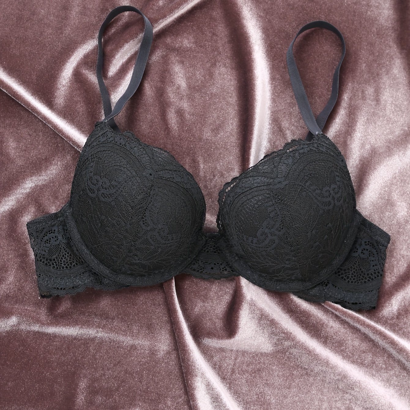 Fashion Lace Thick-cup Push-up Women's Bra