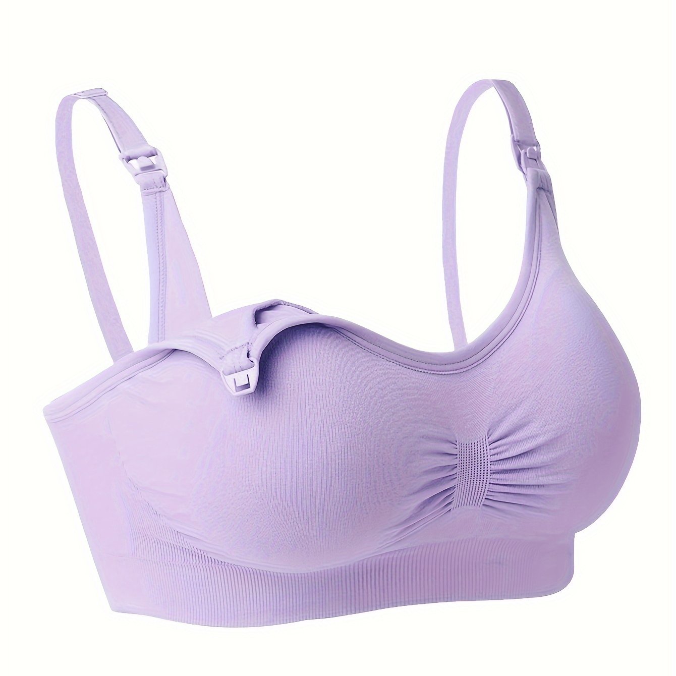 Feeding Bra Without Steel Ring Single handed Buckles front - Temu