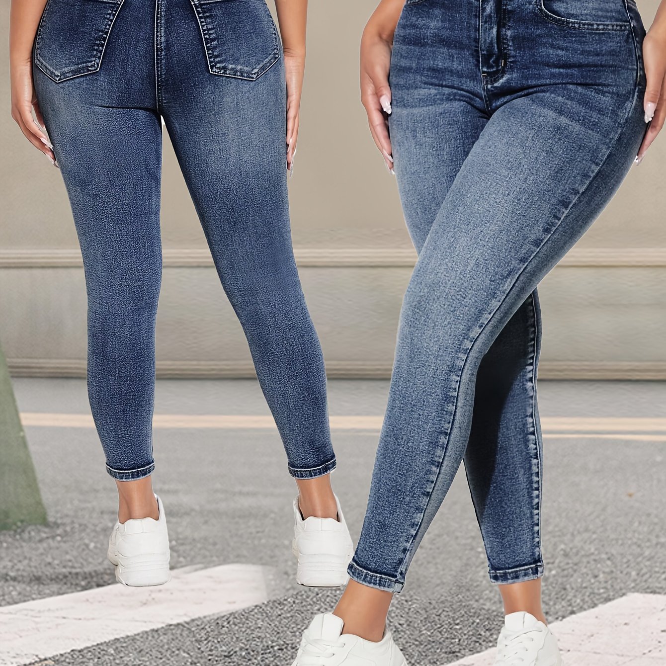 Vintage Stretch Skinny Pants Denim Jeans