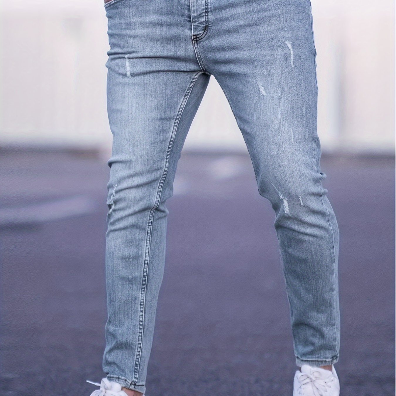 TEMU Casual Stretch Jeans, Lightweight Pants