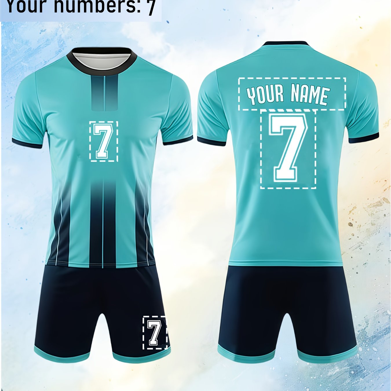 E-shop Schnelltrocknende Jugend-Fußballtrikots für Freizeit-Sporttraining, personalisierbar mit Nummern und Namen, für Outdoor-Aktivitäten, für