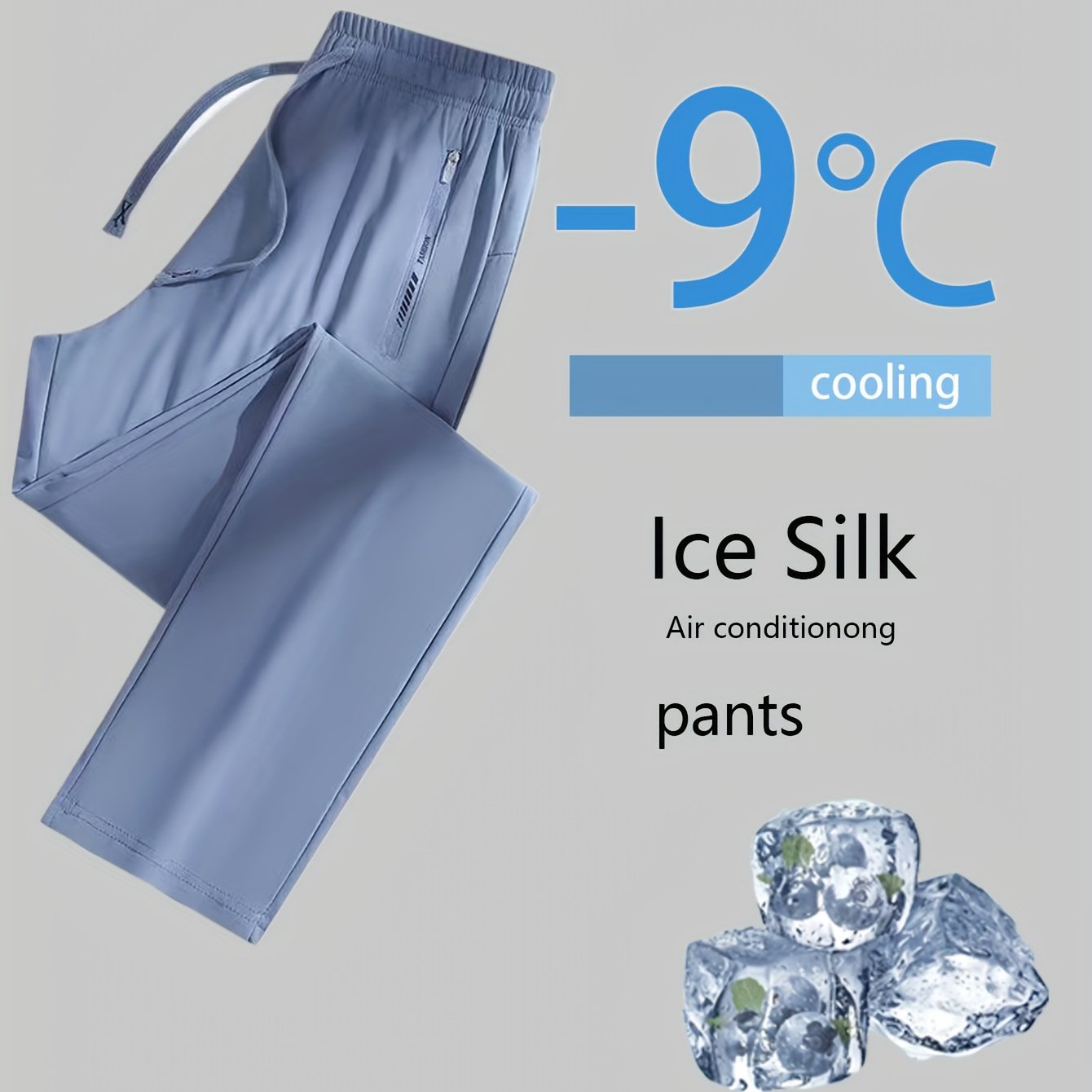 TEMU Women's Quick-dry Pants - Lightweight Breathable Athletic Trousers With Zipper Pockets & Elastic Waist, Suitable For Hot Weather, Commuting,