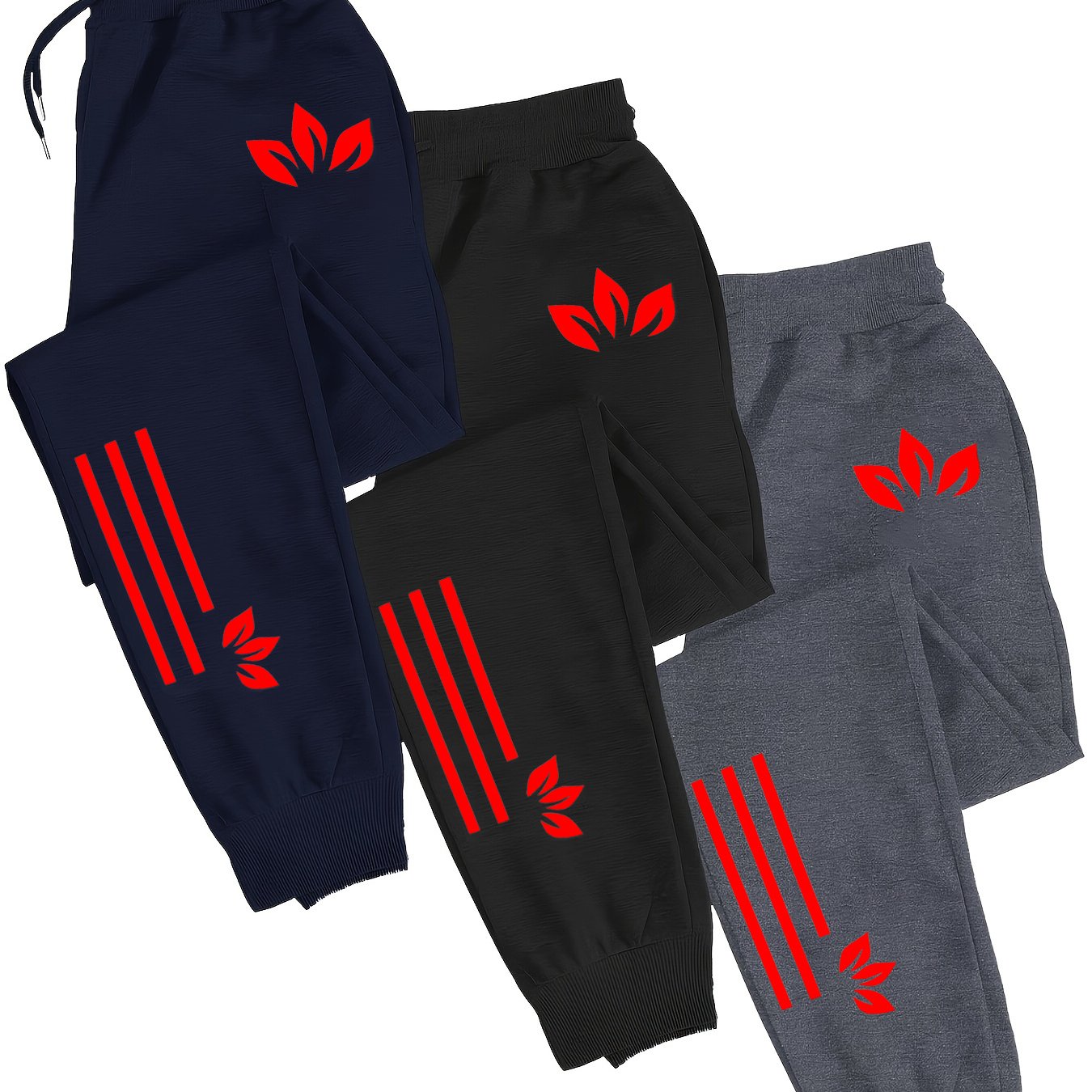 TEMU 3pcs Men's Casual Sports Pants, Suitable For Outdoor Rock Climbing, Slimming Leg Design, Wear