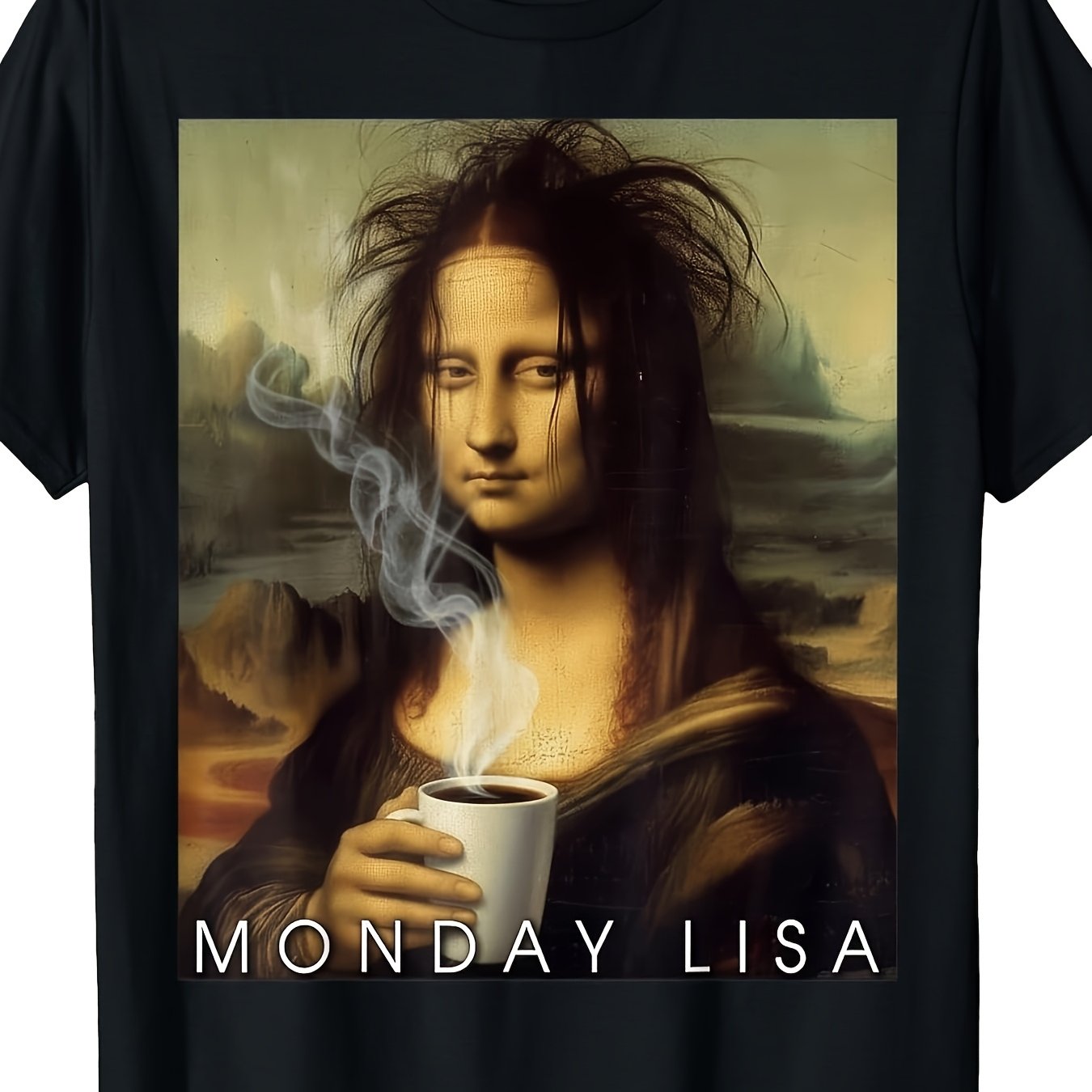 On Monday, Crafts Funny , Showcasing A Parody Of The Holding A Cup On A T-shirt