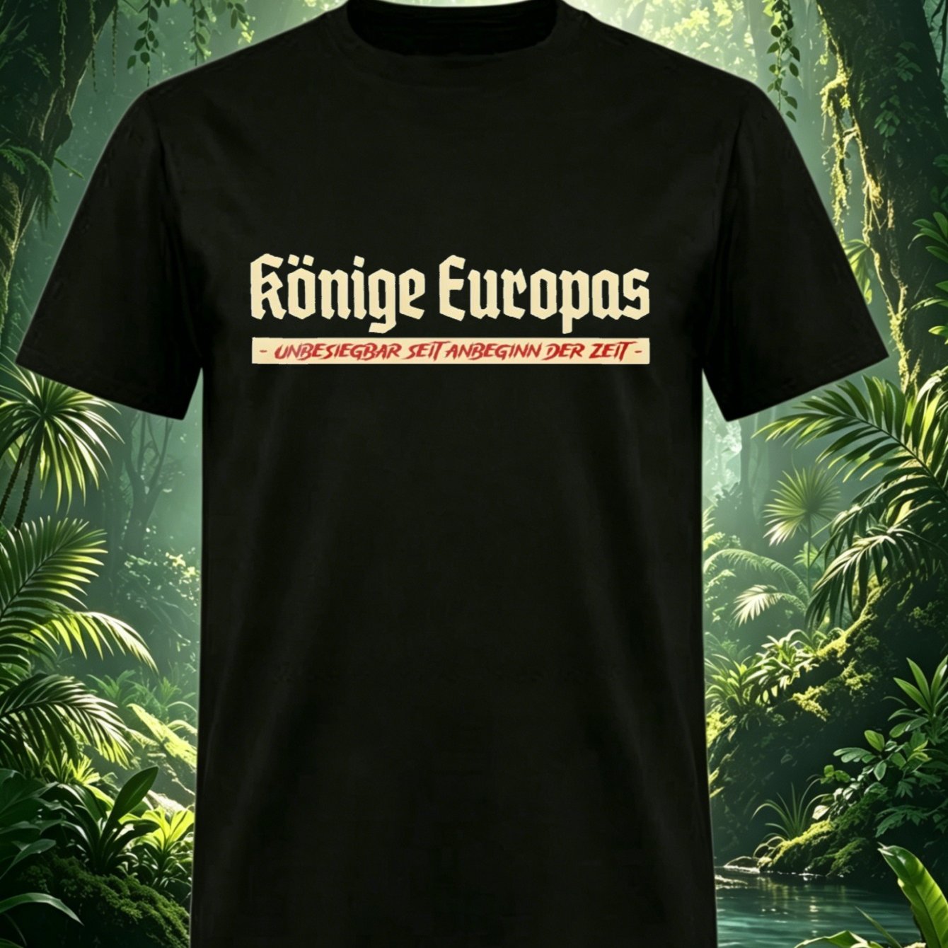 Black T Shirt With Europe Since Print For Casual Wear