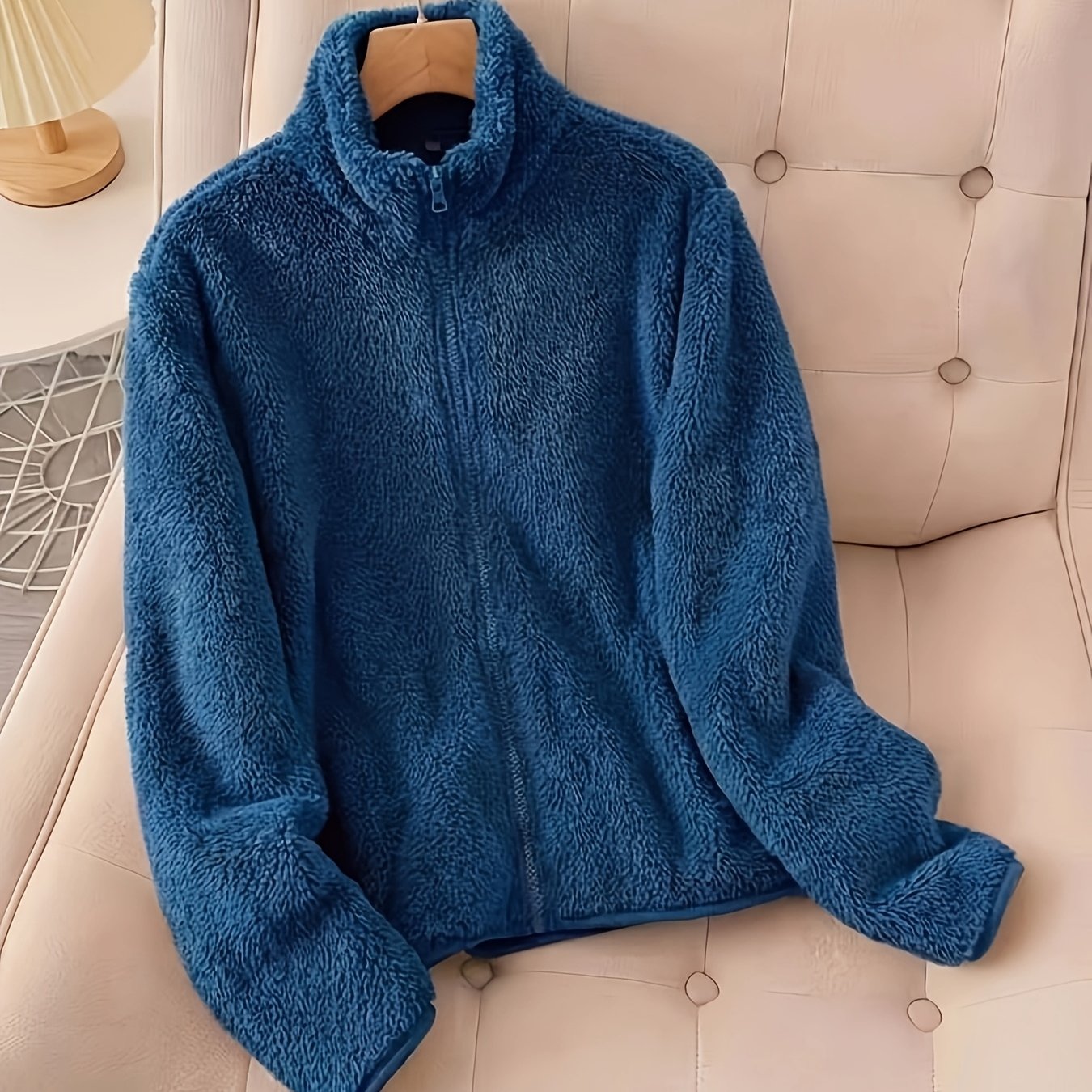TEMU Plus Size, Autumn/winter Casual Plus-size Women's Fashion Jacket, Plush Warm Cardigan