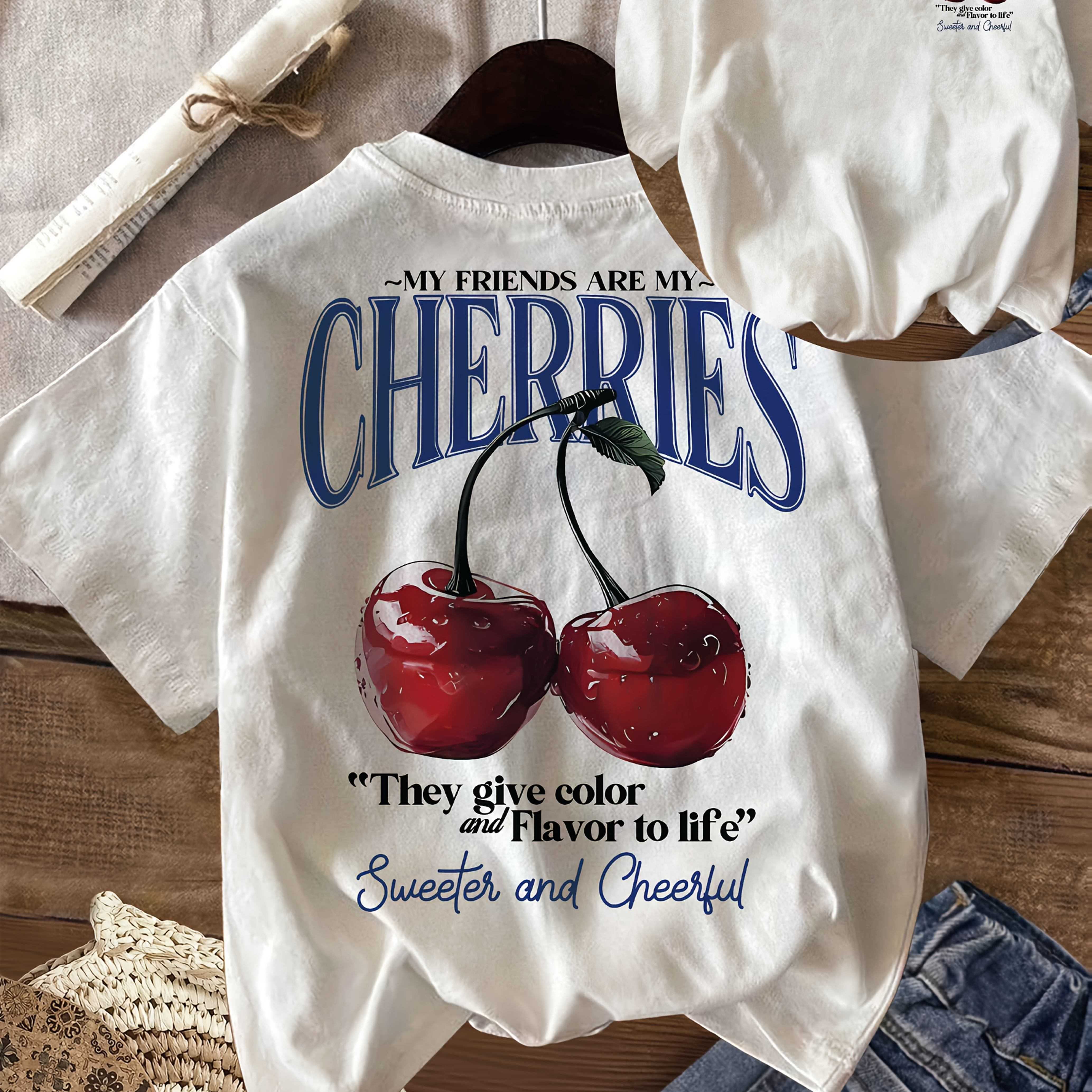 Plus Size, & Letter Print Women's Casual Round Neck Short Sleeve T-shirt Suitable For Spring, Summer, Autumn