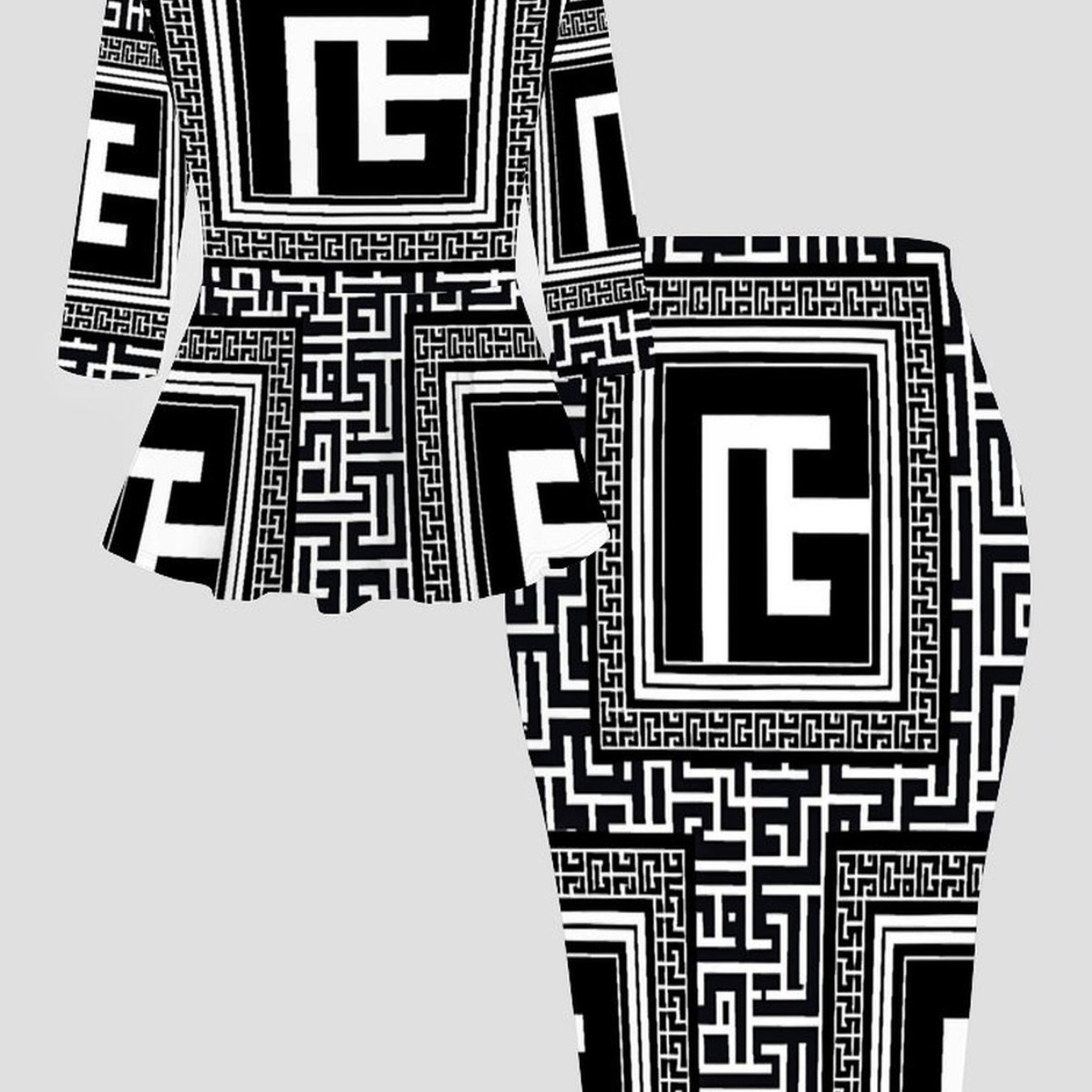 Image of Women's Fashionable And Elegant -sleeve And Hip-hugging Skirt Set, A Two-piece Set Of Top And Skirt, Elegant And , Easy And