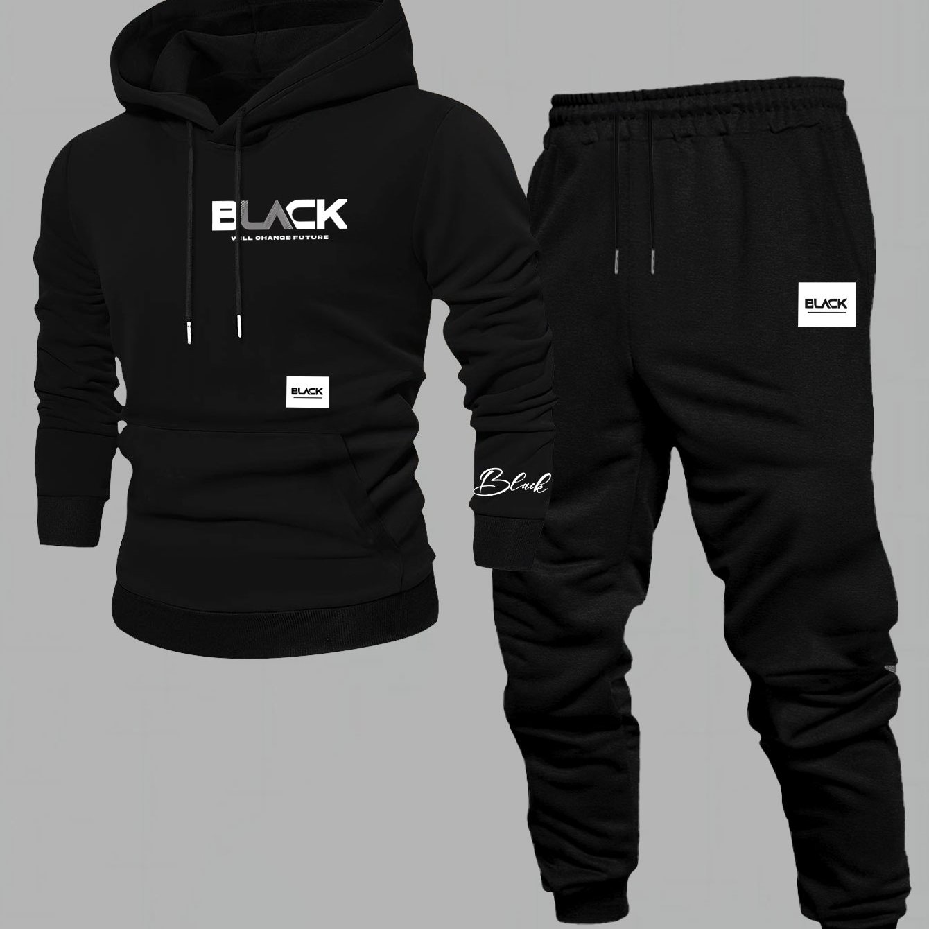 TEMU A Two-piece Set For Men Consisting Of A Sweatshirt And Long Pants, Featuring An Style, Suitable For Autumn And Winter Vacations, With A Regular