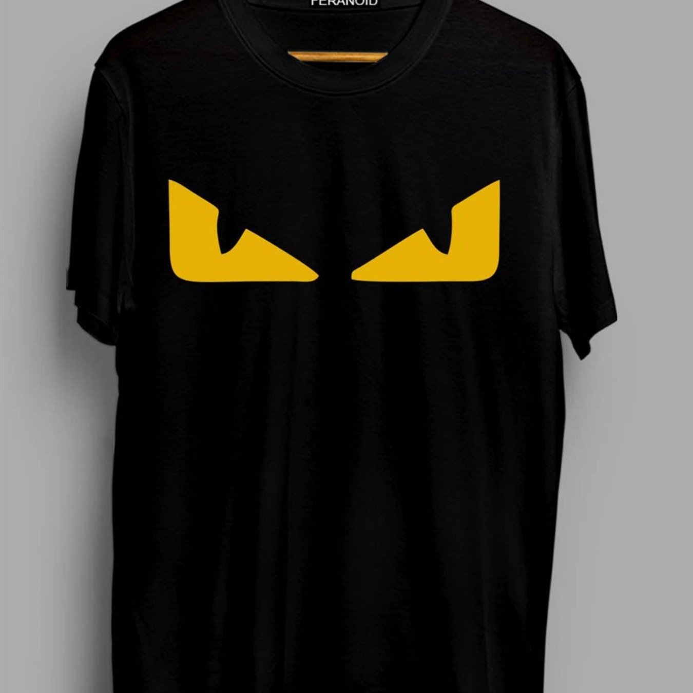 Image of Men's Graphic Tee - Black Featuring A , Made From Soft Breathable, Regular Fit For Casual And Costume Use, Suitable For , Short Sleeve Top For Daily Wear And Halloween Attire
