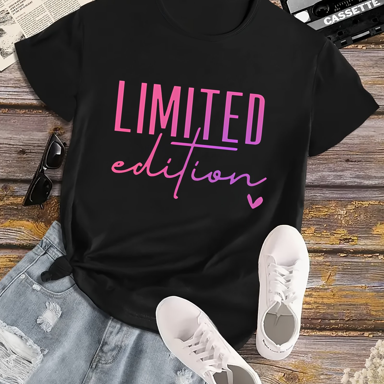 Christmas Popular Fashion, Women's Round Neck Short Sleeves, Casual And Comfortable, Women's Spring And Summer Clothing